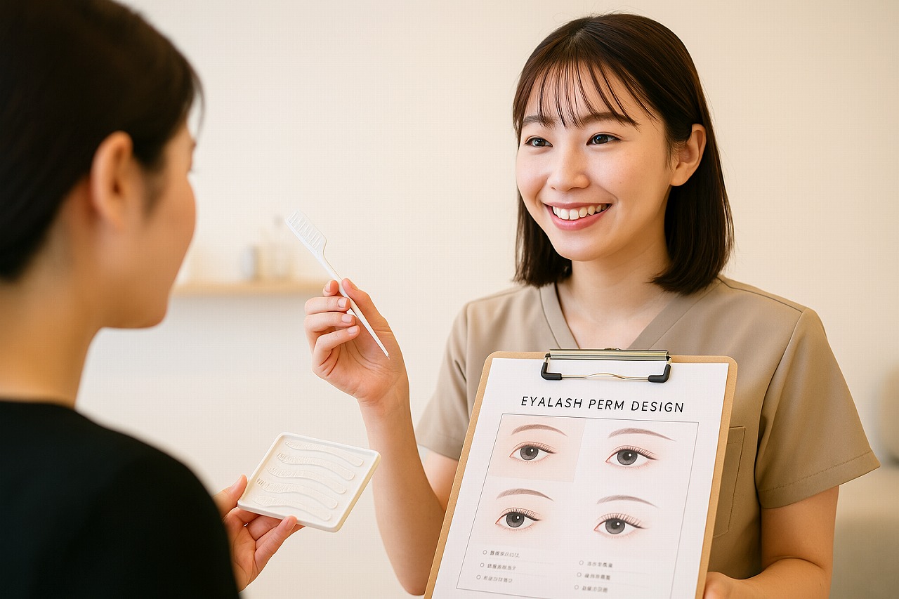 アイリストのカウンセリングの様子