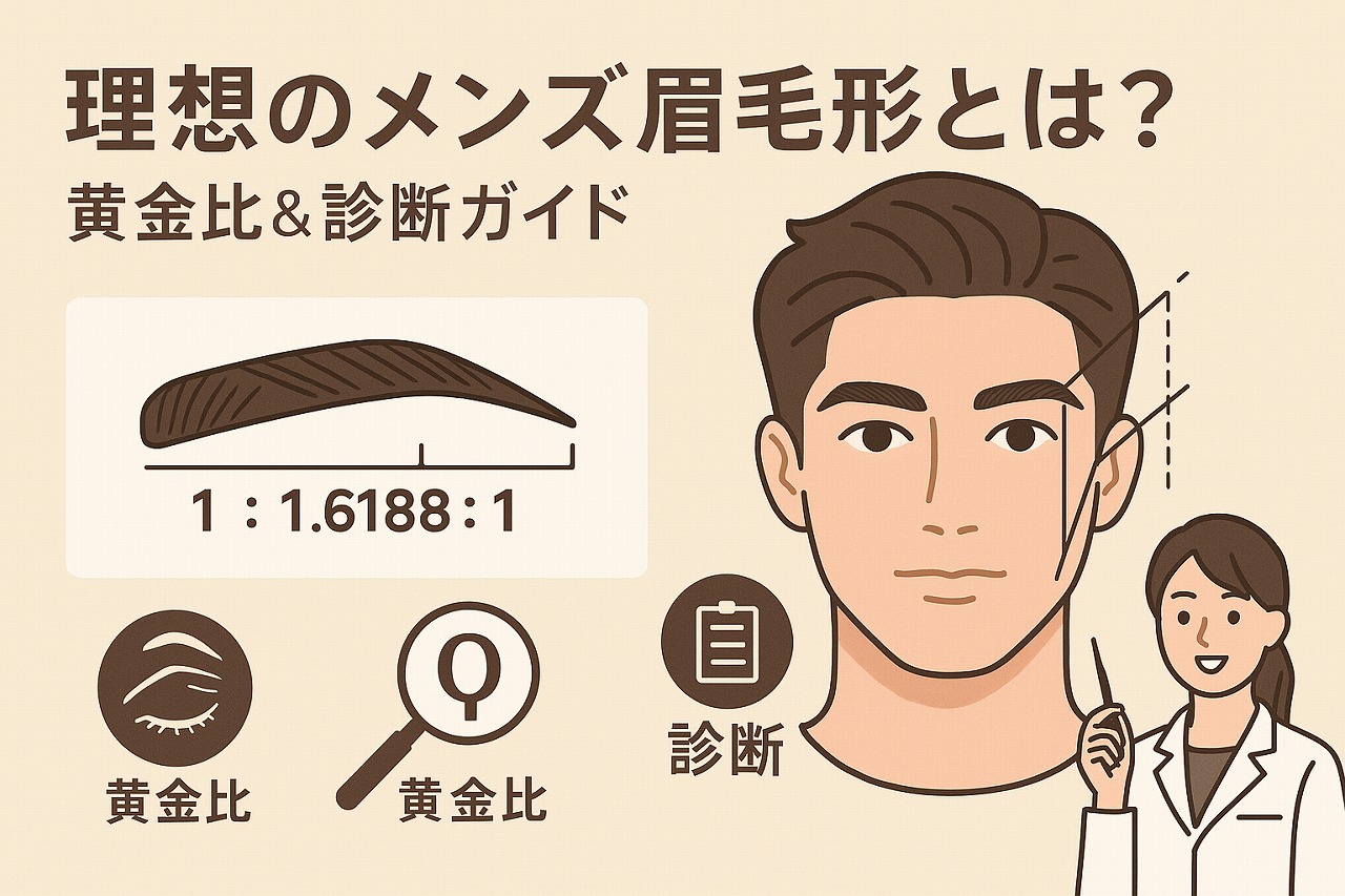 メンズ眉毛形