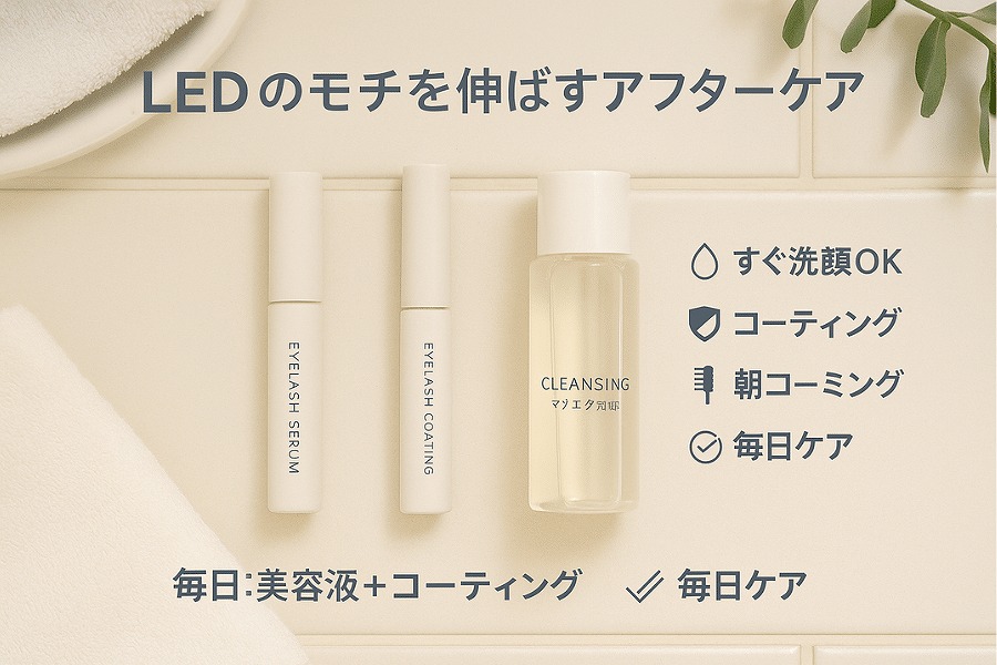 LEDマツエク アフターケア