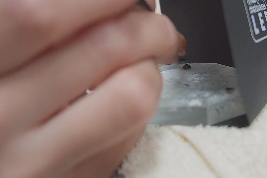 装着準備の様子