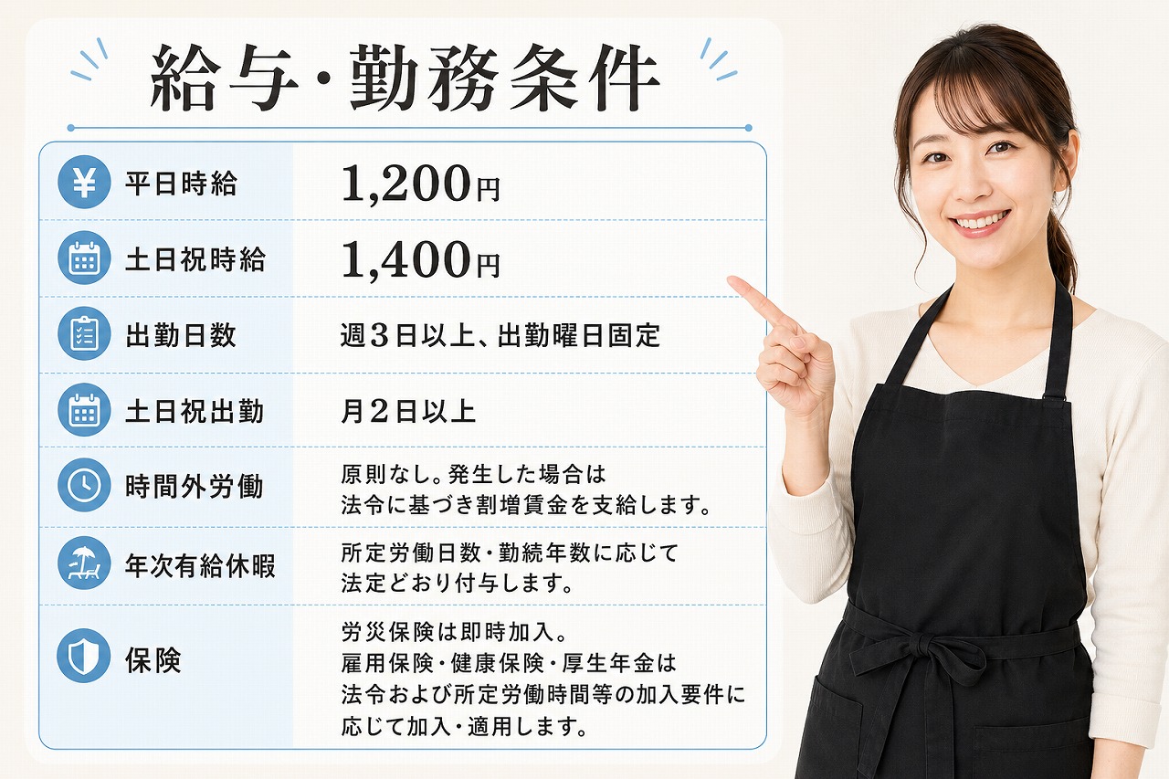 サインポストふじみ野店のパート求人の時給とシフト例