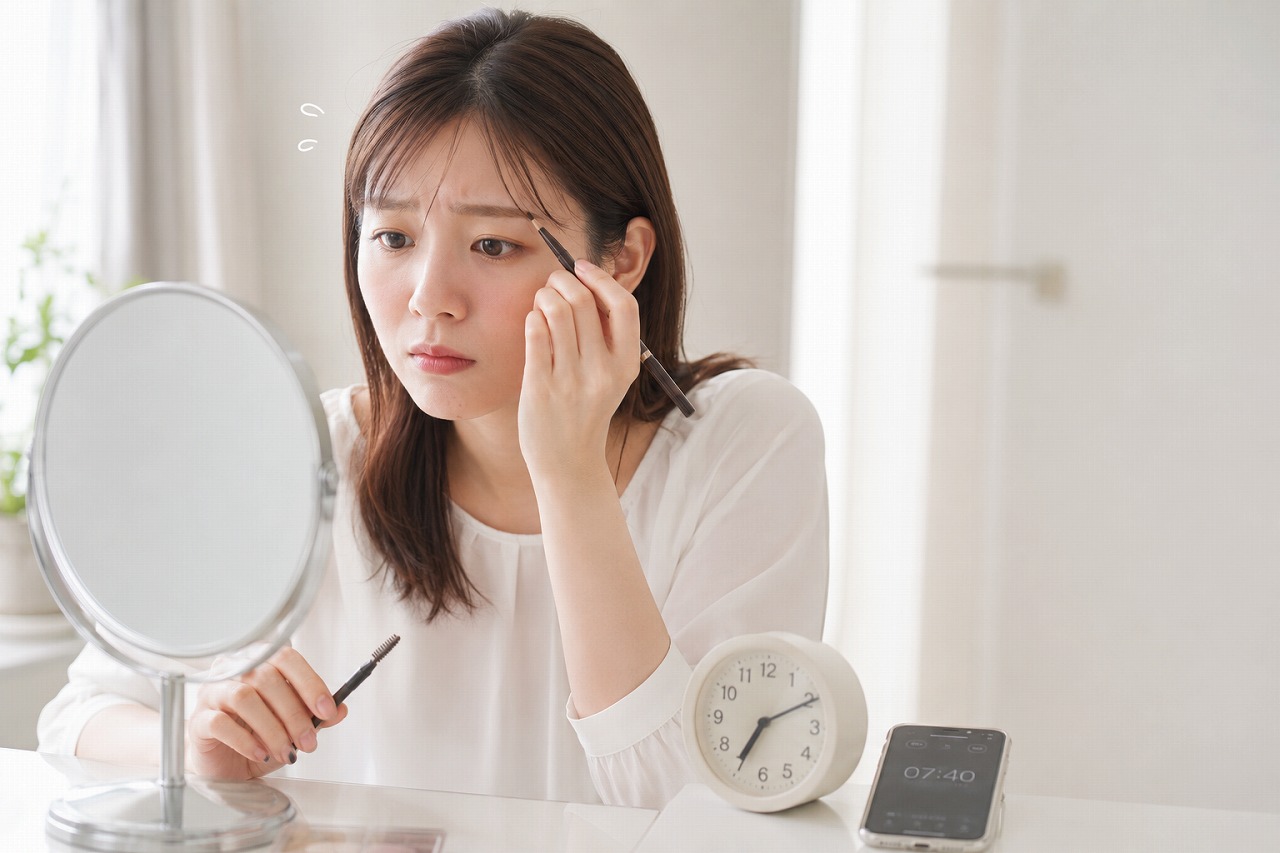 毎日のメイクになじむフラットラッシュイメージ