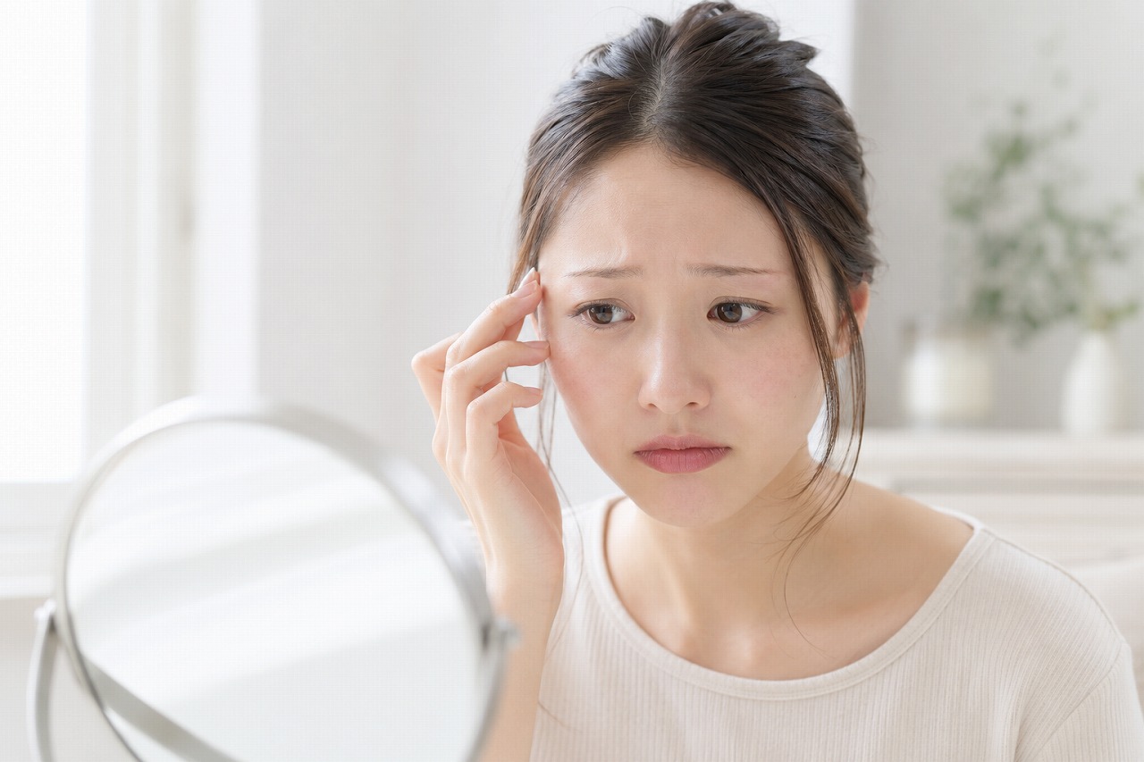 自己処理のしすぎで眉が細くなった方のイメージ