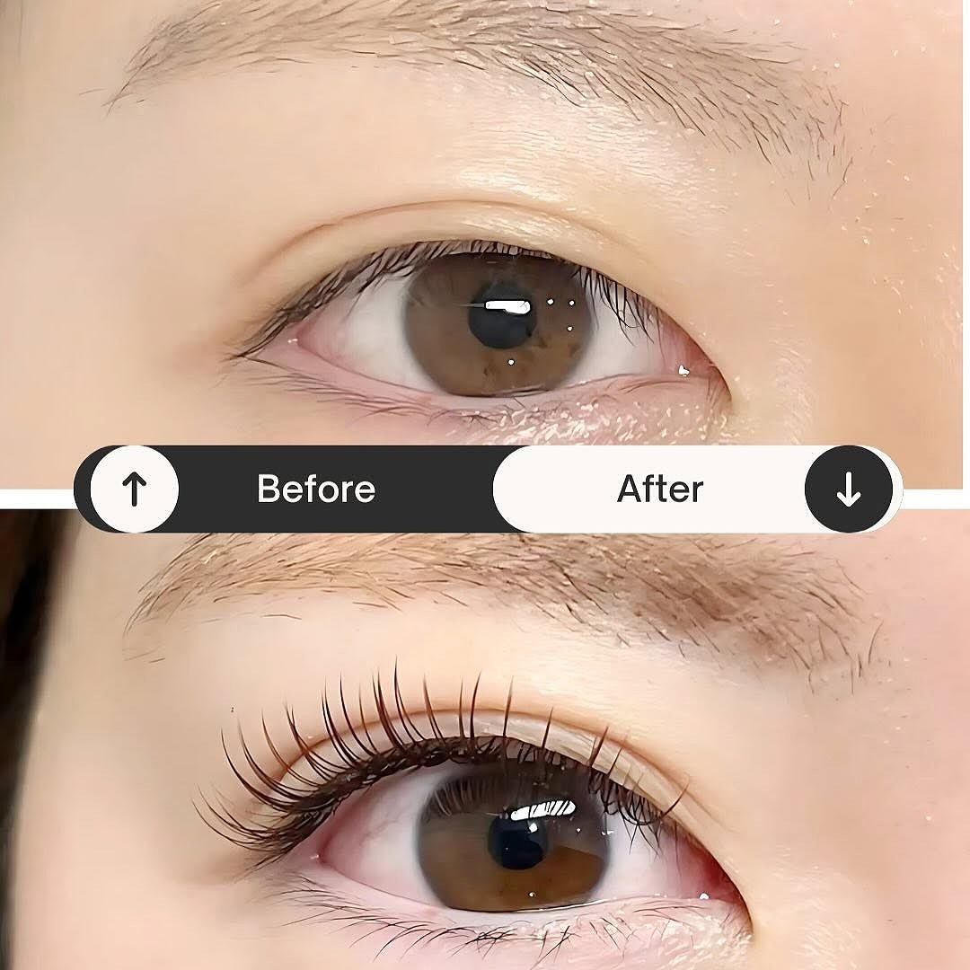フラットラッシュ140本のビフォーアフター写真