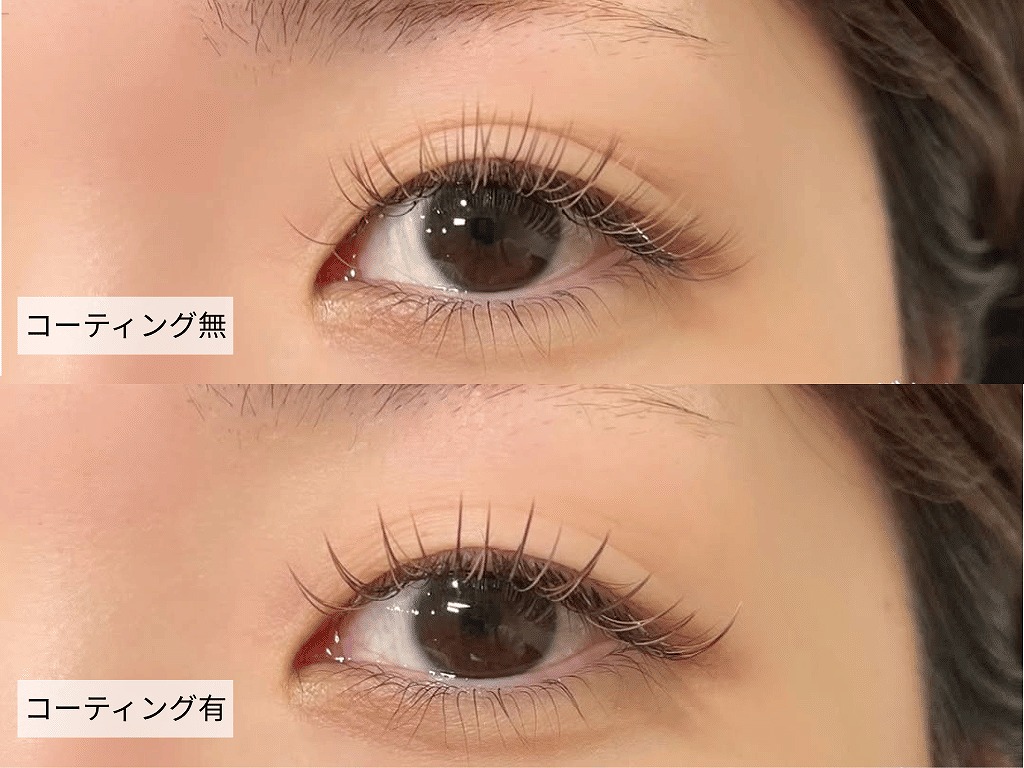 まつ毛の毛流れ・まとまり・束感・ツヤを整えるフルコーティング商品
