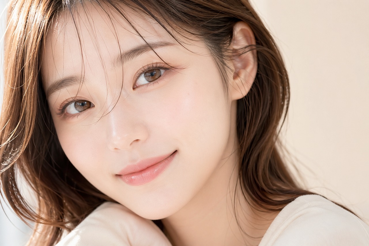 カラーマツエクの目元アップイメージ