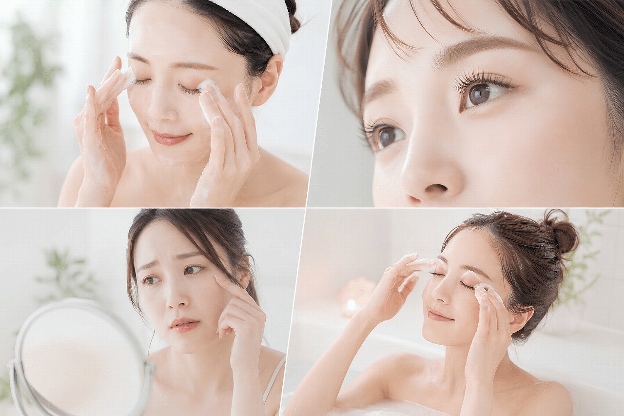 泡タイプのアイシャンプーを目的別に選ぶイメージ画像