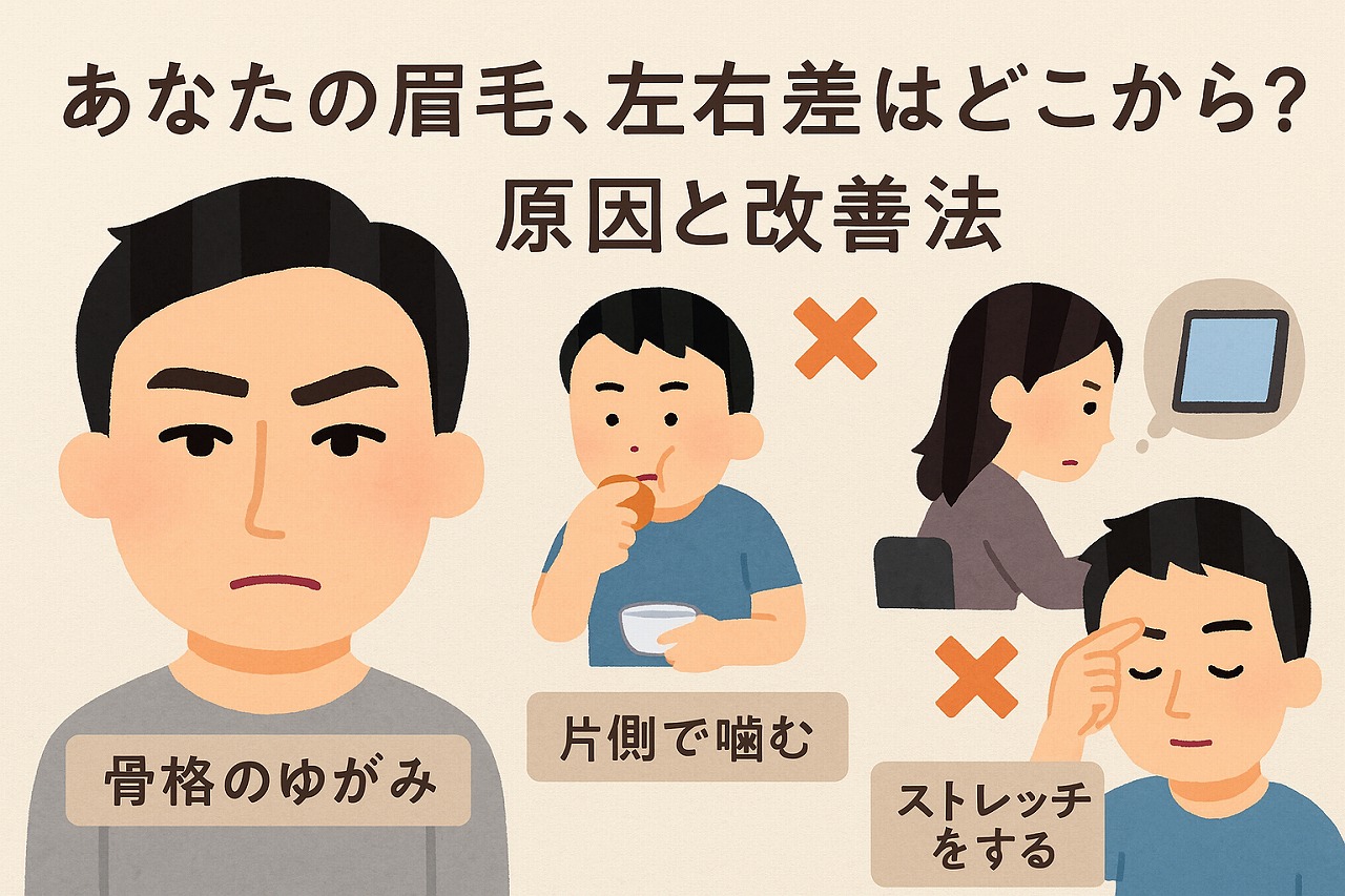 眉毛の左右差を解決｜マツエクサロン サインポスト