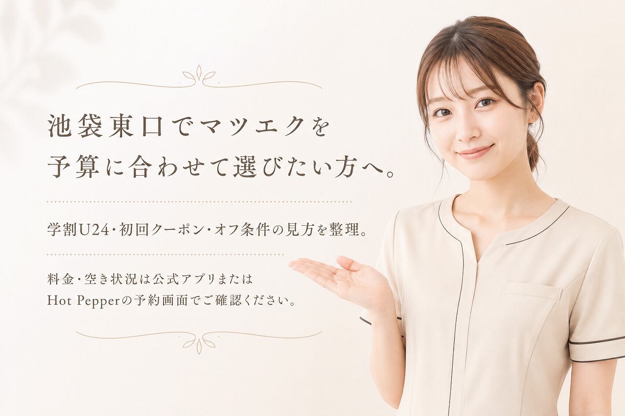 マツエク 池袋 安い｜学割U24・クーポン・料金の見方｜サインポスト池袋東口店